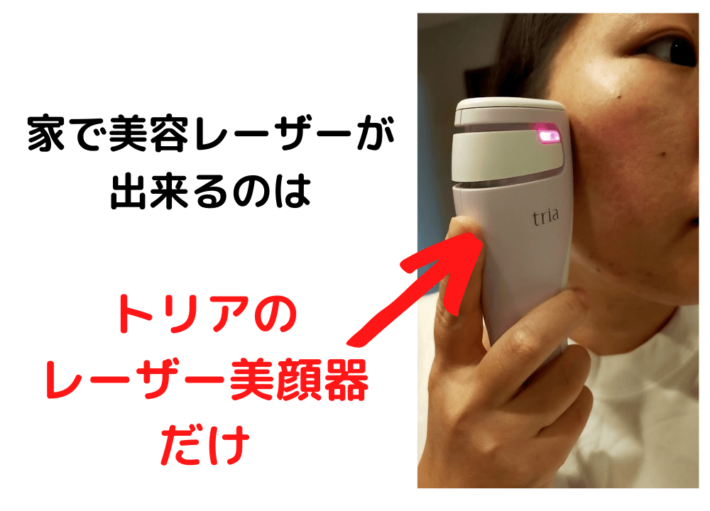 私がトリアのレーザー美顔器を選んだ理由